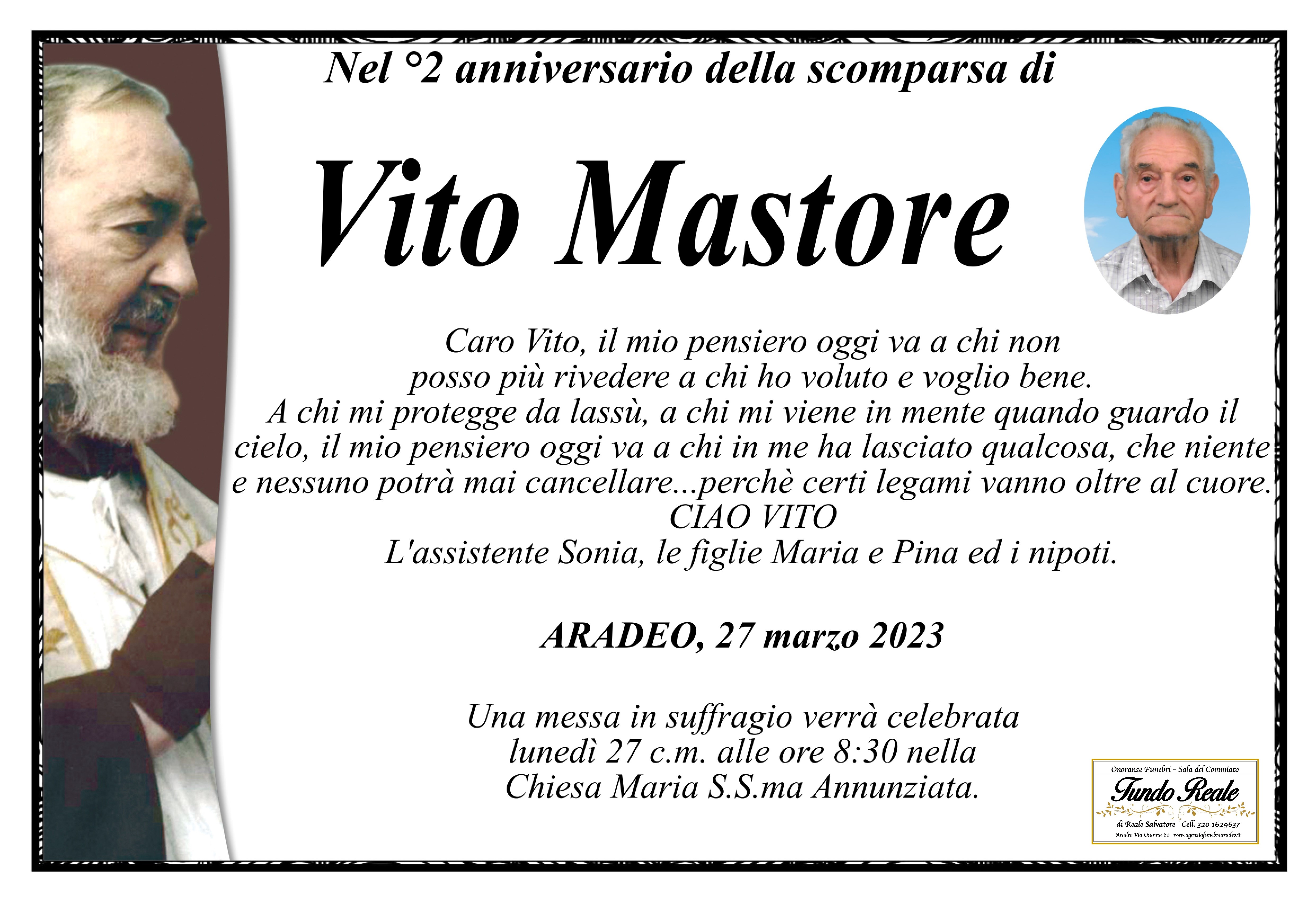 2° anniversario Mastore Vito